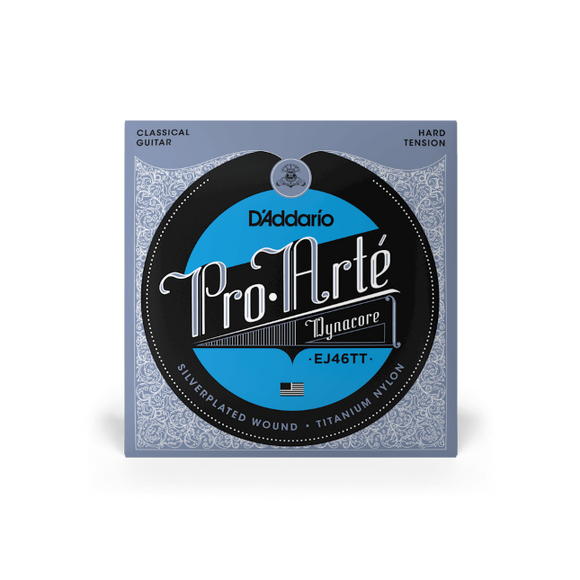 D'Addario – Pro-Arté Hard Tension, Dynacore Classical Guitar Strings, EJ46TT