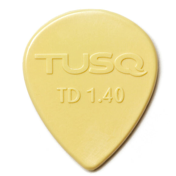 TUSQ – Tear Drop Picks, Player's Pack, 6pcs., vintage white, 1.40 mm