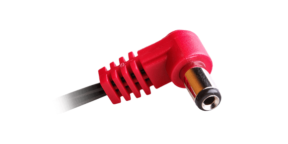 Cioks – 2050, 5.5/2.1mm DC plug center positive, angled, 50cm