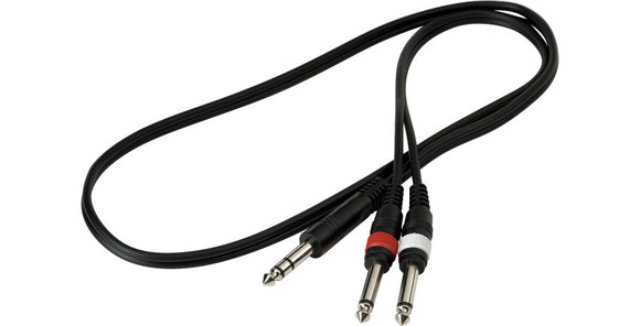 RockCable Y-cable - TRS (6,3 mm / 1/4